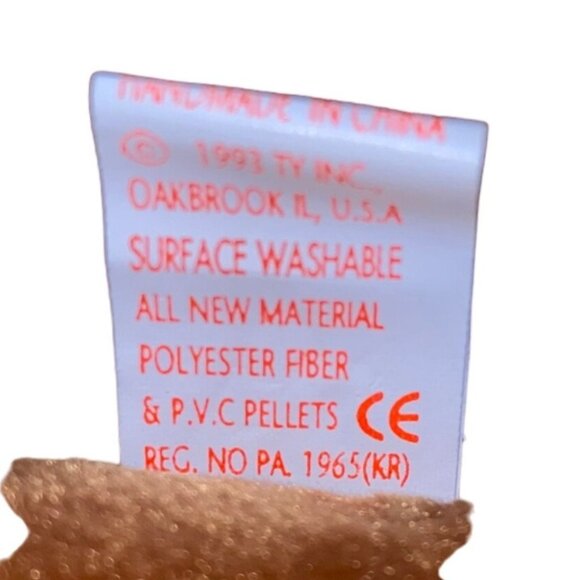 Ty Beanie Babies Cubbie Bear Plush Stuffed Animal Hang 4th Gen Tush 4th Gen Tag - Picture 10 of 10